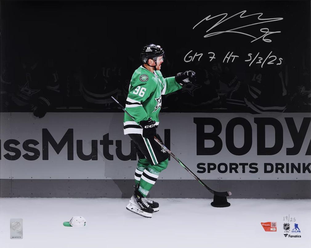 Mikko Rantanen Signed LE Stars 16x20 Photo Inscribed "GM 7 HT 5/3/25" (Fanatics) at PristineAuction.com Mikko Rantanen Signed LE Stars 16x20 Photo Inscribed "GM 7 HT 5/3/25" (Fanatics) at PristineAuction.com