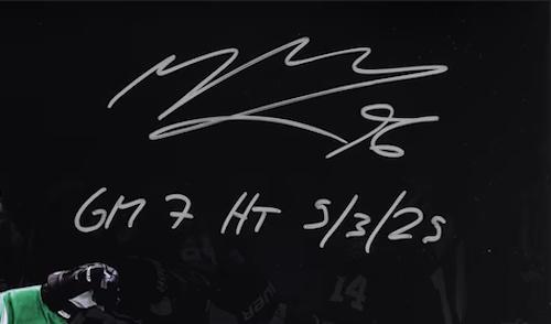 Mikko Rantanen Signed LE Stars 16x20 Photo Inscribed "GM 7 HT 5/3/25" (Fanatics) at PristineAuction.com Mikko Rantanen Signed LE Stars 16x20 Photo Inscribed "GM 7 HT 5/3/25" (Fanatics) at PristineAuction.com