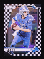 Jared Goff 2024 Panini Prizm Prizms Black and White Checker #92 at PristineAuction.com