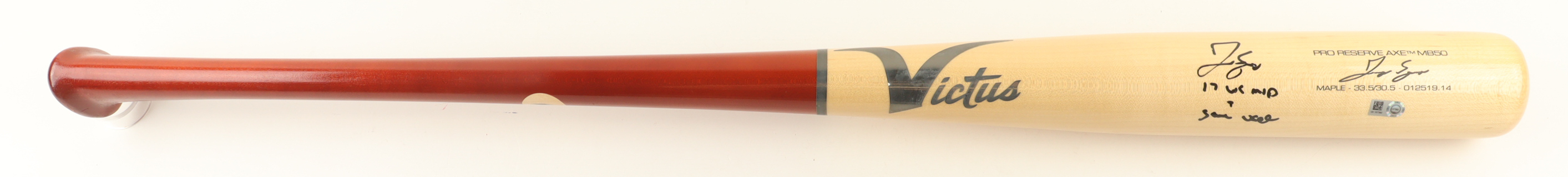 George Springer Signed Game-Used Victus Player Model Baseball Bat Inscribed "17 WS MVP" & "Game Used" (MLB) at PristineAuction.com George Springer Signed Game-Used Victus Player Model Baseball Bat Inscribed "17 WS MVP" & "Game Used" (MLB) at PristineAuction.com