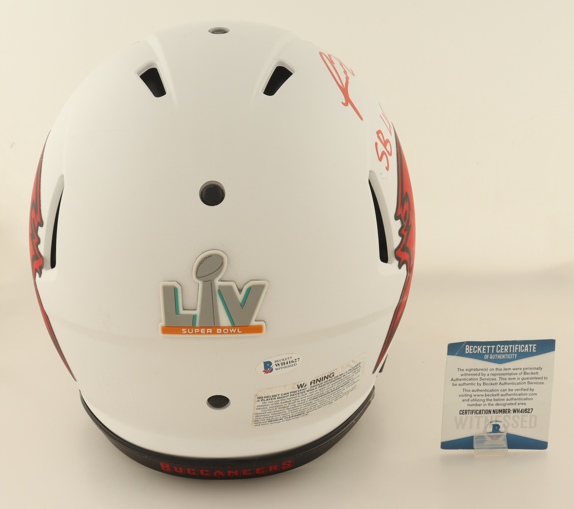 Ronald Jones Signed Buccaneers Full-Size Authentic On-Field Lunar Eclipse Alternate Speed Helmet Inscribed "SB LV Champs" (Beckett) at PristineAuction.com Ronald Jones Signed Buccaneers Full-Size Authentic On-Field Lunar Eclipse Alternate Speed Helmet Inscribed "SB LV Champs" (Beckett) at PristineAuction.com