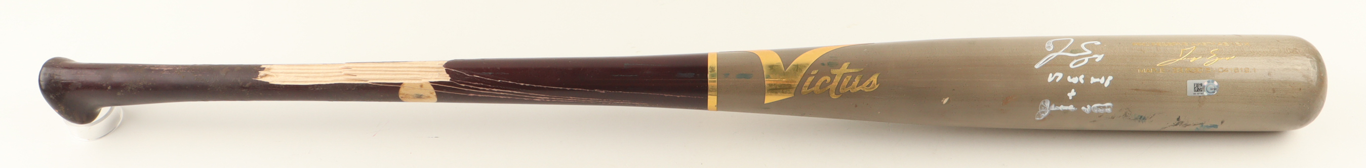 George Springer Signed Game-Used Victus Player Model Baseball Bat Inscribed "17 WS MVP" & "Game Used" (MLB) at PristineAuction.com George Springer Signed Game-Used Victus Player Model Baseball Bat Inscribed "17 WS MVP" & "Game Used" (MLB) at PristineAuction.com