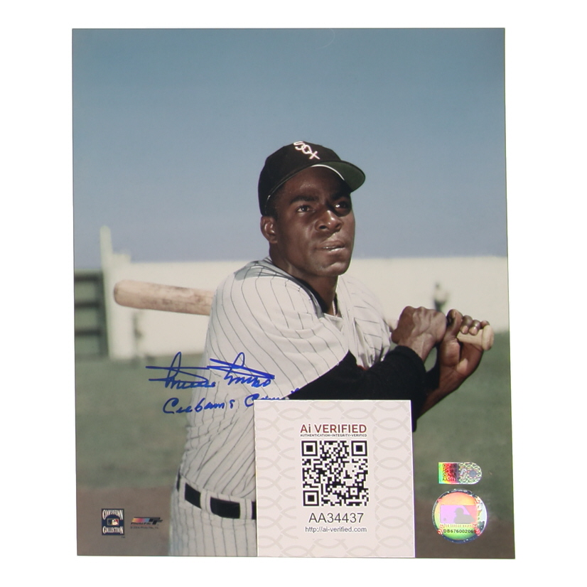 Minnie Minoso Signed White Sox 8x10 Photo Inscribed "Cuban's Comet" (AIV) at PristineAuction.com Minnie Minoso Signed White Sox 8x10 Photo Inscribed "Cuban's Comet" (AIV) at PristineAuction.com