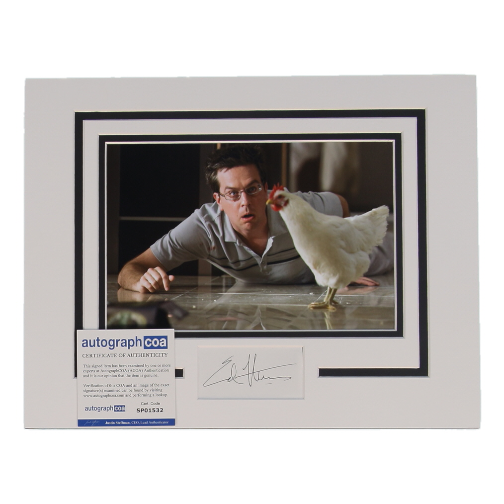 Ed Helms Signed "Hangover" 11x14 Custom Matted Cut Display (ACOA) at PristineAuction.com Ed Helms Signed "Hangover" 11x14 Custom Matted Cut Display (ACOA) at PristineAuction.com