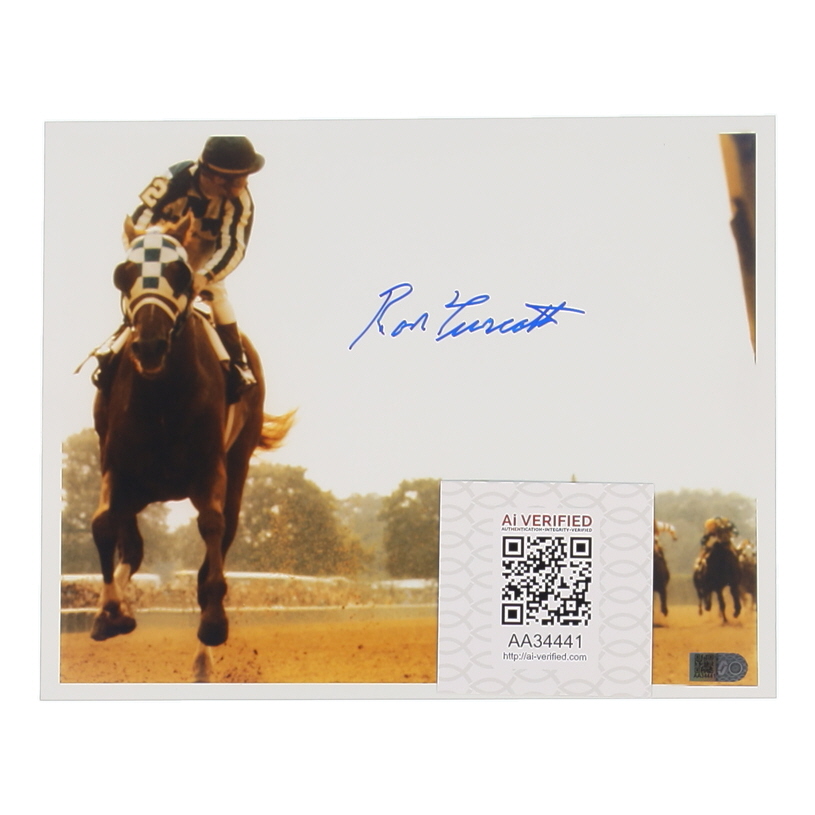 Ron Turcotte Signed 8x10 Photo (AIV) at PristineAuction.com Ron Turcotte Signed 8x10 Photo (AIV) at PristineAuction.com