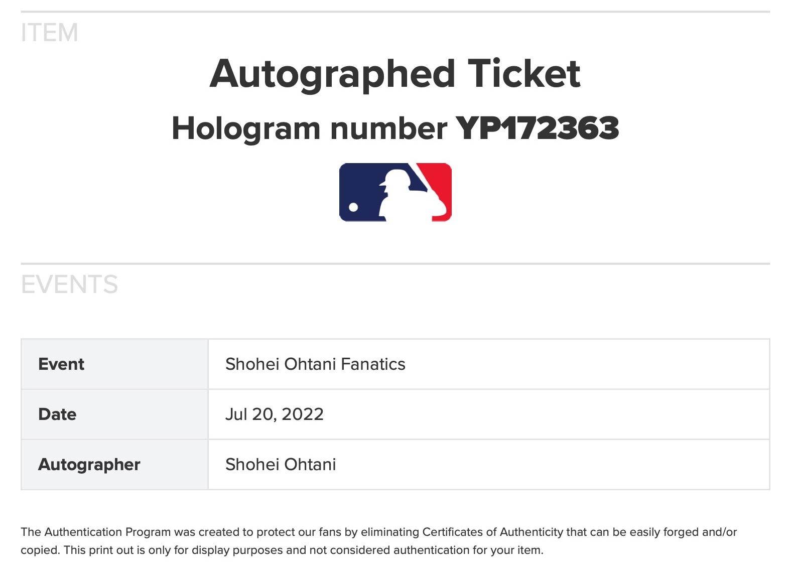 Shohei Ohtani Signed 2018 Rookie Year Angel Stadium Ticket (BGS | Auto 10) at PristineAuction.com Shohei Ohtani Signed 2018 Rookie Year Angel Stadium Ticket (BGS | Auto 10) at PristineAuction.com