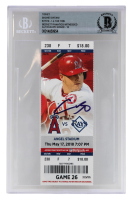Shohei Ohtani Signed 2018 Rookie Year Angel Stadium Ticket (BGS | Auto 10) at PristineAuction.com
