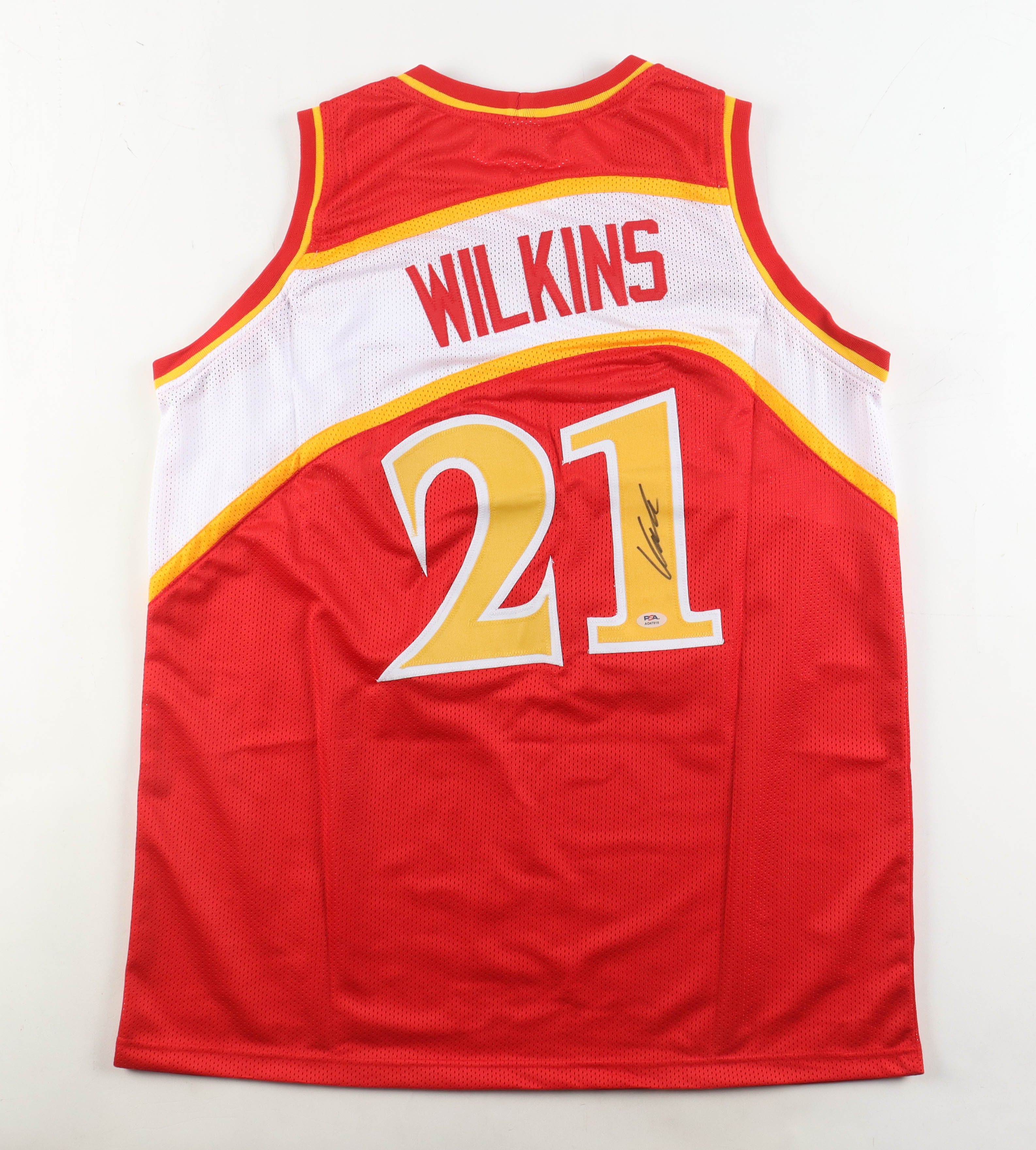 Dominique Wilkins Signed Jersey (PSA) at PristineAuction.com Dominique Wilkins Signed Jersey (PSA) at PristineAuction.com