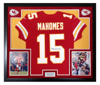 Patrick Mahomes Signed Chiefs Custom Framed Nike Elite Authentic Jersey (Fanatics) at PristineAuction.com
