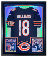 Caleb Williams Signed Bears Custom Framed Jersey Display with LED Lights (Fanatics) at PristineAuction.com