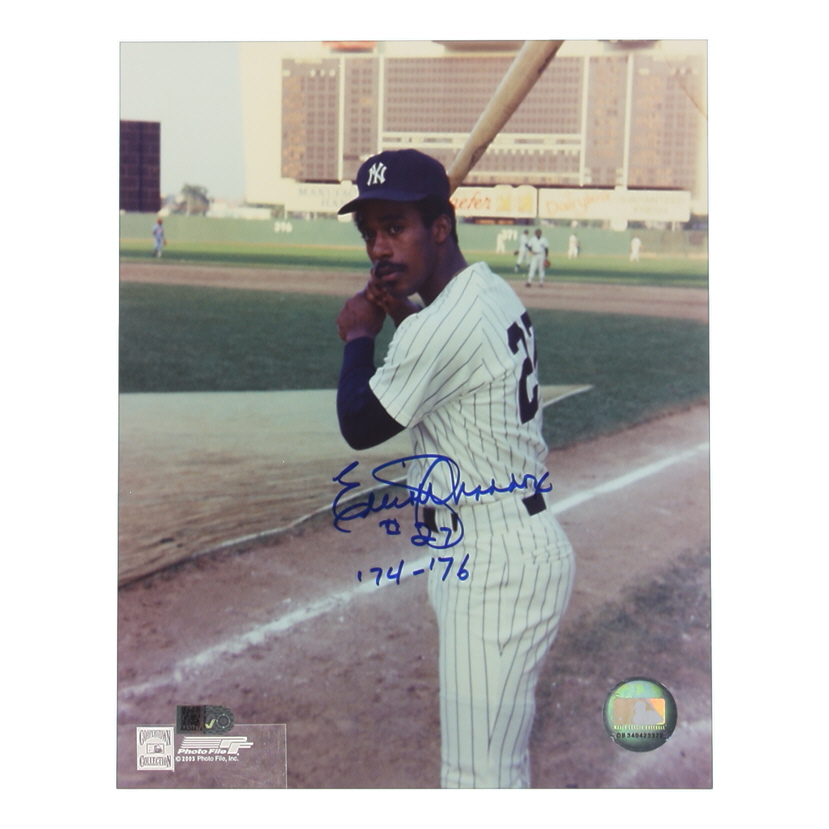 Elliott Maddox Signed Yankees 8x10 Photo Inscribed "'74-'76" (AIV) at PristineAuction.com Elliott Maddox Signed Yankees 8x10 Photo Inscribed "'74-'76" (AIV) at PristineAuction.com
