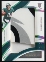 Carson Strong 2022 Immaculate Collection Rookie Helmet Team Logos #42 #4/14 RC at PristineAuction.com