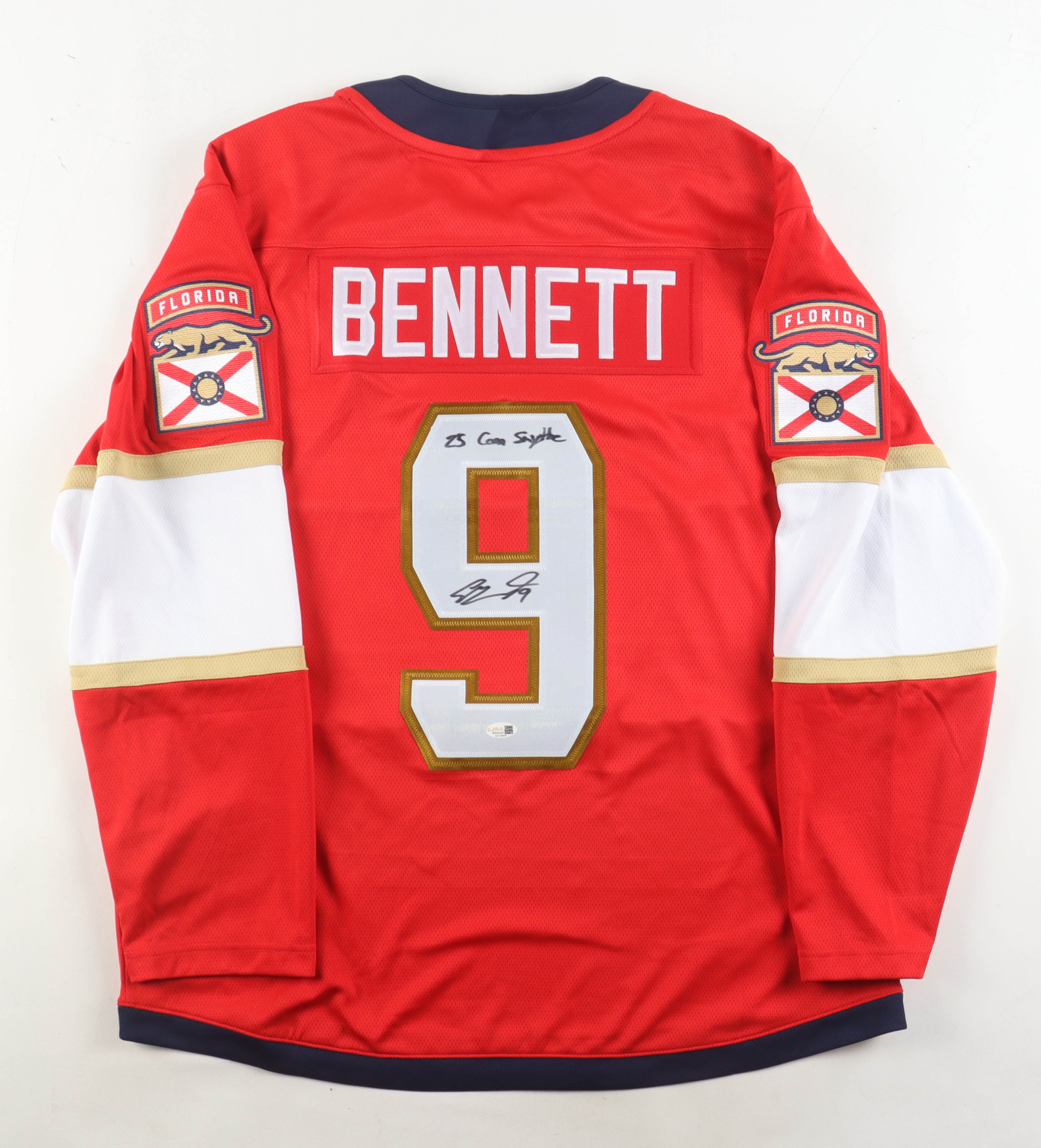 Sam Bennett Signed Panthers Fanatics Authentic Jersey Inscribed "25 Conn Smythe" (JSA) at PristineAuction.com Sam Bennett Signed Panthers Fanatics Authentic Jersey Inscribed "25 Conn Smythe" (JSA) at PristineAuction.com