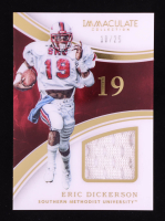 Eric Dickerson 2016 Immaculate Collection Collegiate Immaculate Numbers Jerseys #27 #18/25 at PristineAuction.com