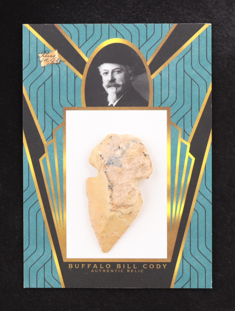 Buffalo Bill Cody 2023 Pieces of the Past One Time Series One Edition #OTSOBB Arrow Head at PristineAuction.com Buffalo Bill Cody 2023 Pieces of the Past One Time Series One Edition #OTSOBB Arrow Head at PristineAuction.com