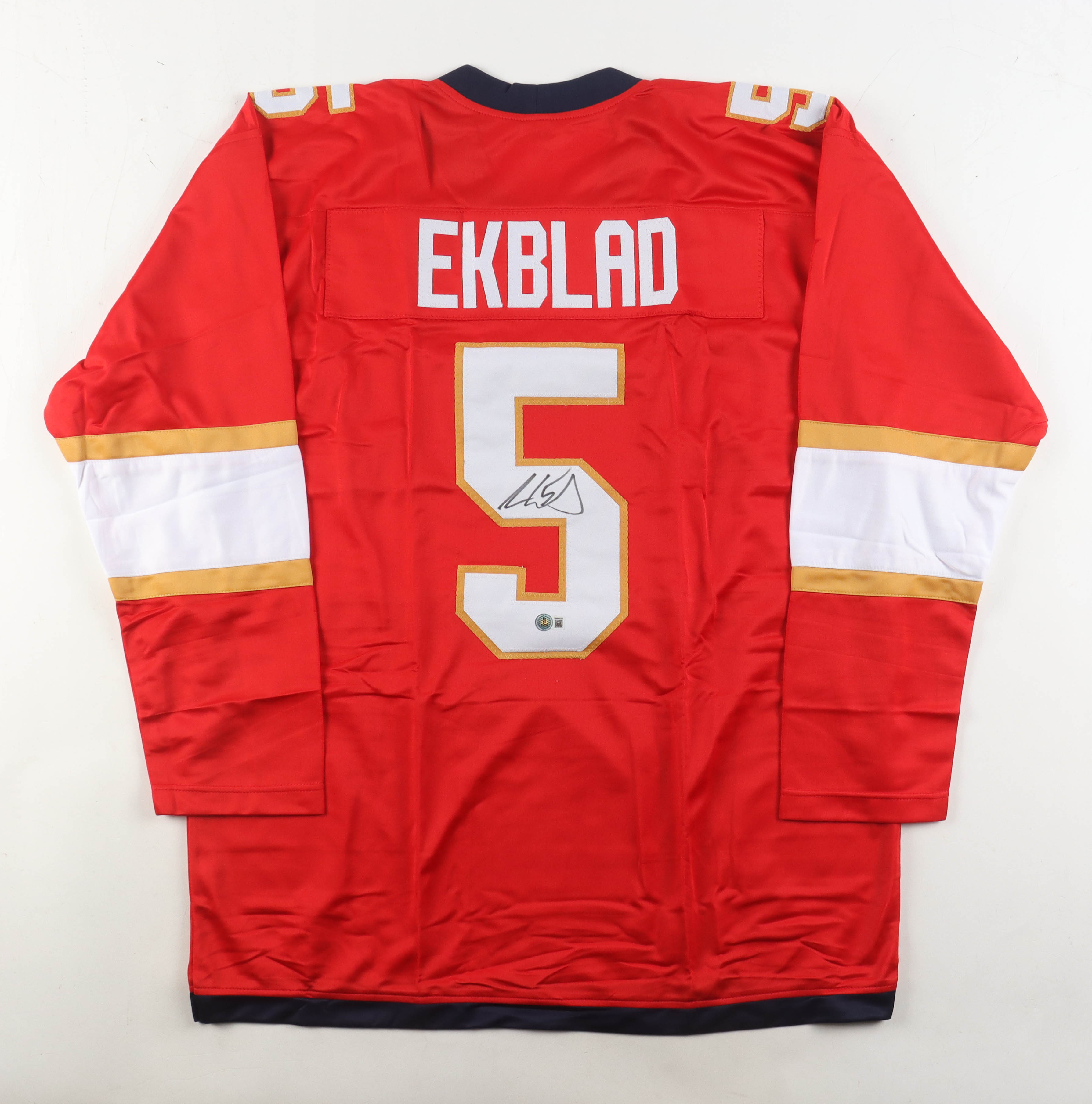 Aaron Ekblad Signed Jersey (Beckett) at PristineAuction.com Aaron Ekblad Signed Jersey (Beckett) at PristineAuction.com