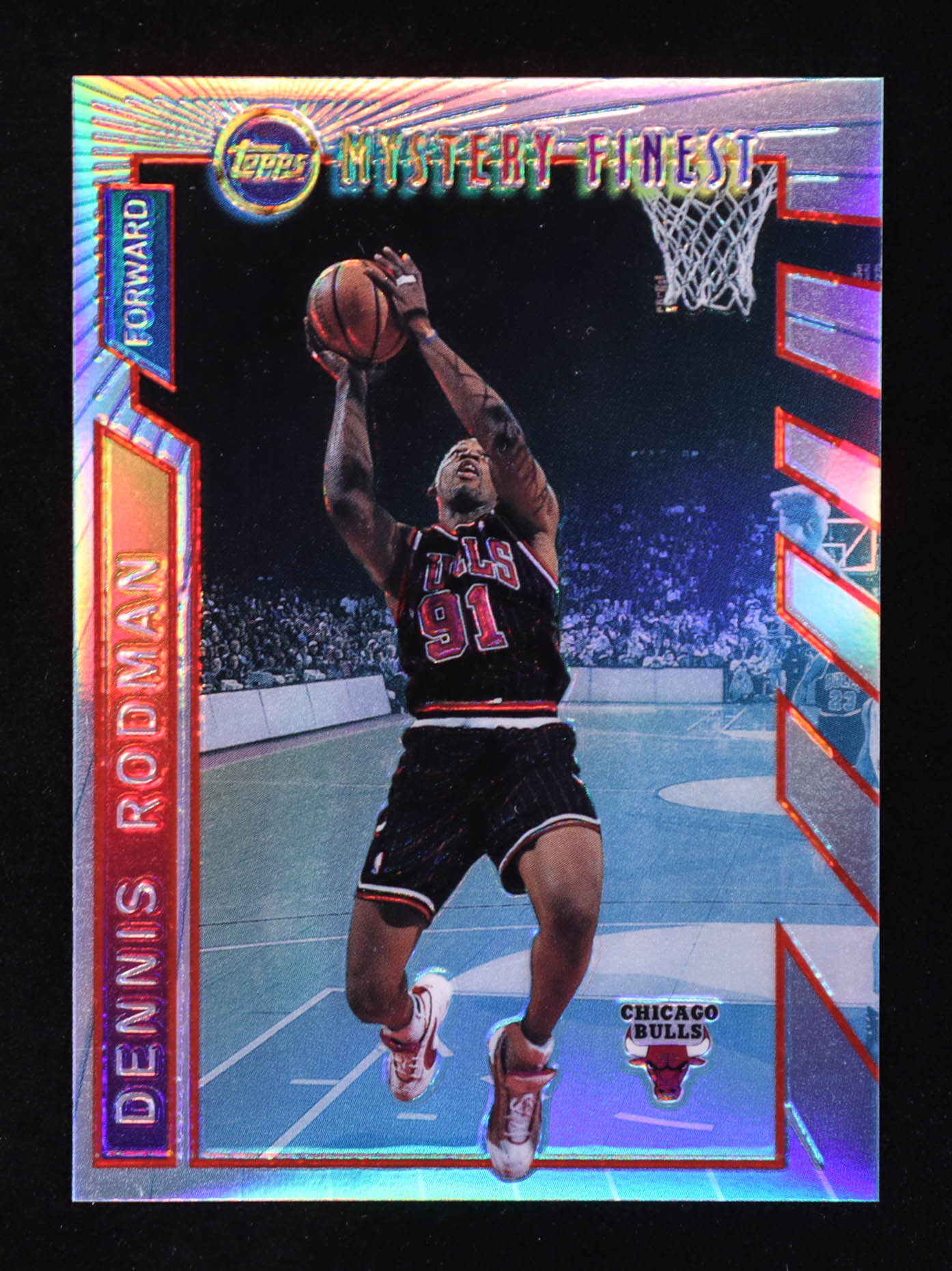 Dennis Rodman 1996-97 Topps Mystery Finest Borderless #M7 at PristineAuction.com Dennis Rodman 1996-97 Topps Mystery Finest Borderless #M7 at PristineAuction.com