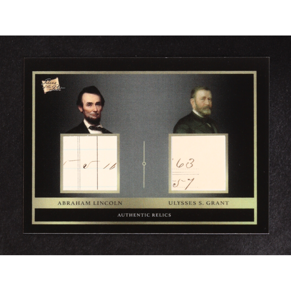 Abraham Lincoln / Ulysses S. Grant 2024 Pieces of the Past Relics #POTPLG at PristineAuction.com
