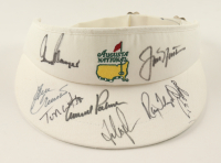 Masters Champions & Stars Adjustable Visor Signed by (8) with Arnold Palmer, Jack Nicklaus, Gary Player, Fred Couples (PSA) at PristineAuction.com