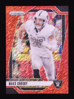 Maxx Crosby 2024 Panini Prizm Prizms Red Shimmer #152 #28/35 at PristineAuction.com