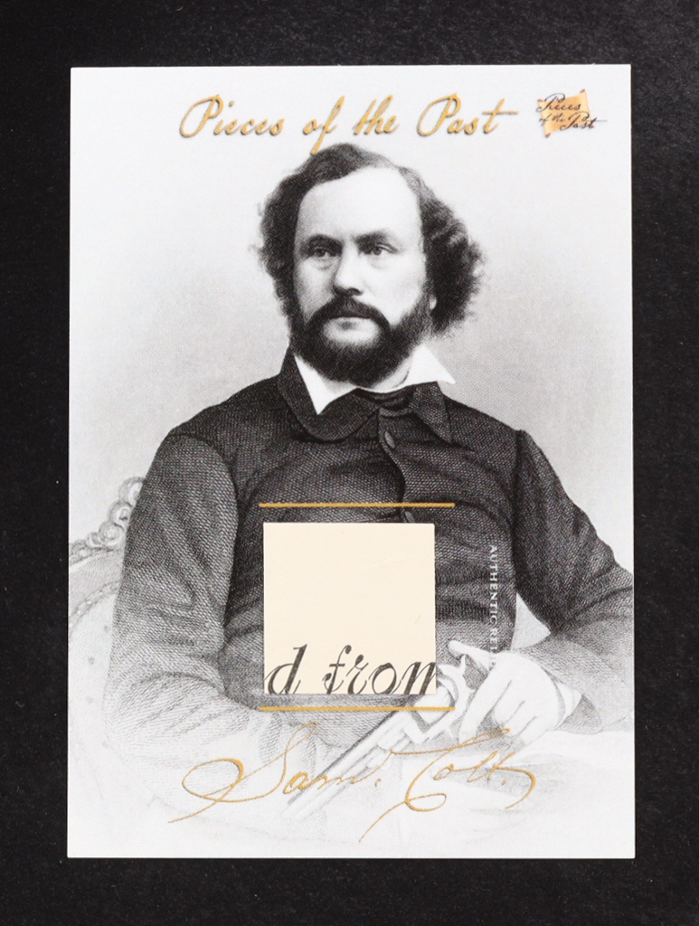 Samuel Colt 2023 Pieces of the Past Relics #29 at PristineAuction.com Samuel Colt 2023 Pieces of the Past Relics #29 at PristineAuction.com