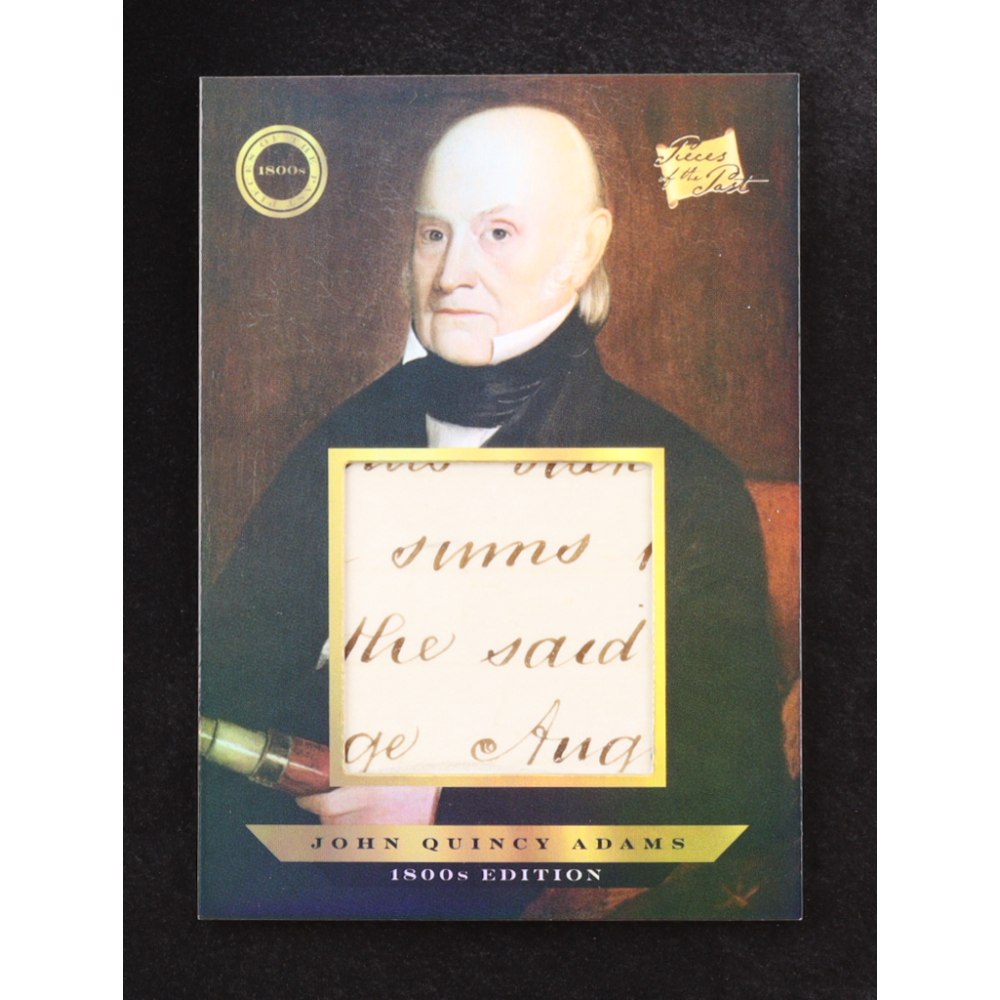 John Quincy Adams 2024 Pieces of the Past 1800s Edition Relic Holo #121 at PristineAuction.com John Quincy Adams 2024 Pieces of the Past 1800s Edition Relic Holo #121 at PristineAuction.com