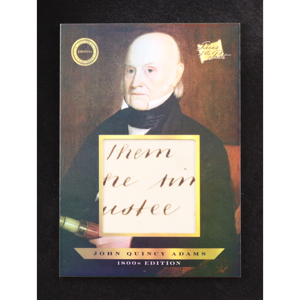 John Quincy Adams 2024 Pieces of the Past 1800s Edition Relic Holo #121 at PristineAuction.com John Quincy Adams 2024 Pieces of the Past 1800s Edition Relic Holo #121 at PristineAuction.com