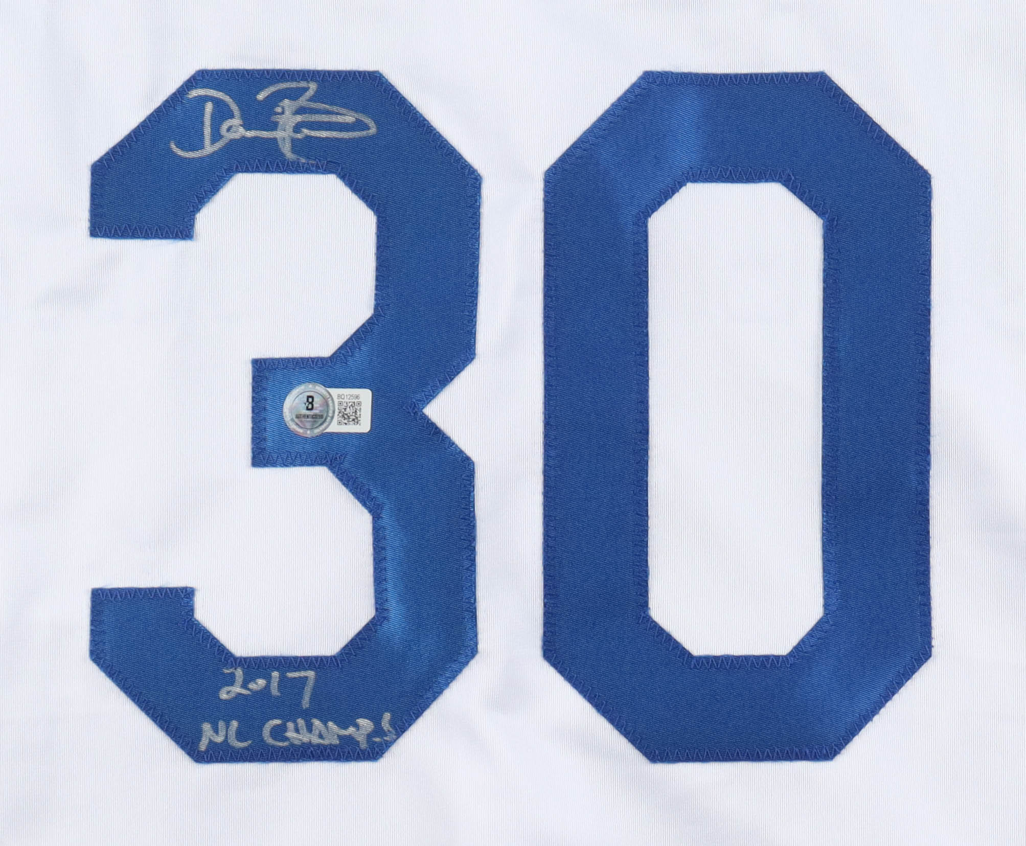 Dave Roberts Signed Jersey Inscribed "2017 NL Champs" (Beckett) at PristineAuction.com Dave Roberts Signed Jersey Inscribed "2017 NL Champs" (Beckett) at PristineAuction.com
