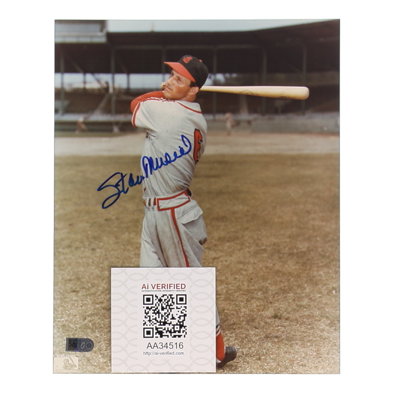 Stan Musial Signed Cardinals 8x10 Photo (AIV) at PristineAuction.com Stan Musial Signed Cardinals 8x10 Photo (AIV) at PristineAuction.com