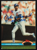 Andre Dawson Signed 1991 Stadium Club #310 (Beckett) at PristineAuction.com