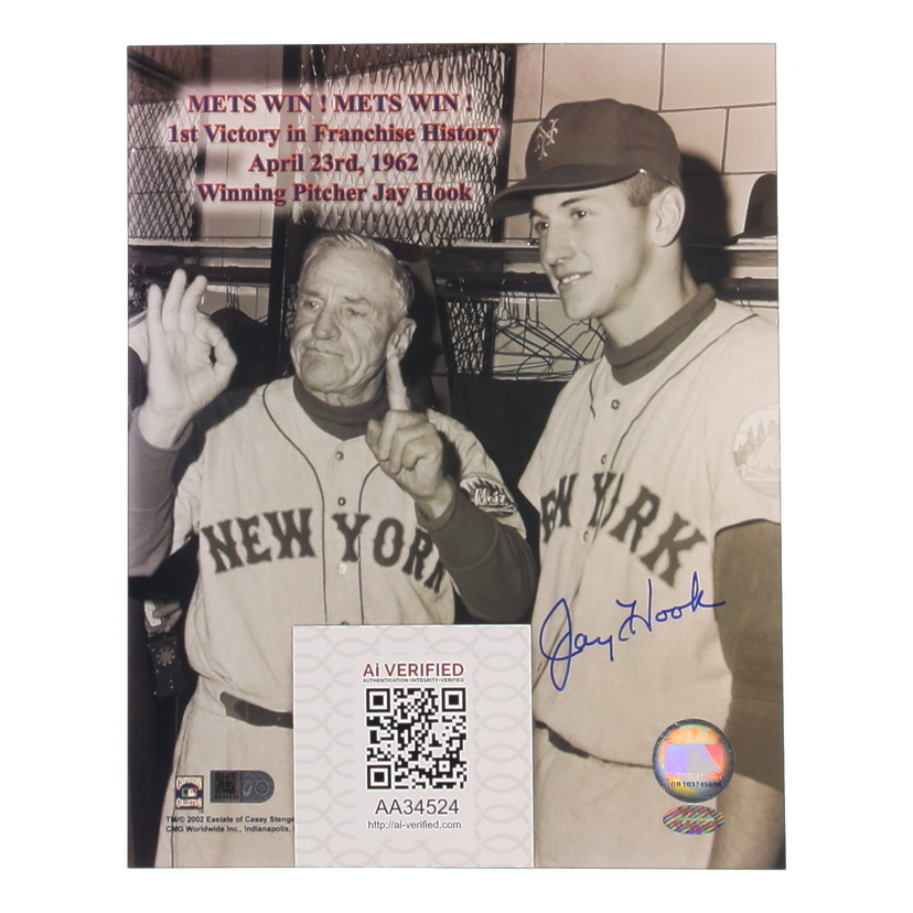 Jay Hook Signed Mets 8x10 Photo (AIV) at PristineAuction.com Jay Hook Signed Mets 8x10 Photo (AIV) at PristineAuction.com