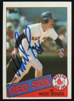 Wade Boggs Signed 1985 Topps #350 (Beckett) at PristineAuction.com