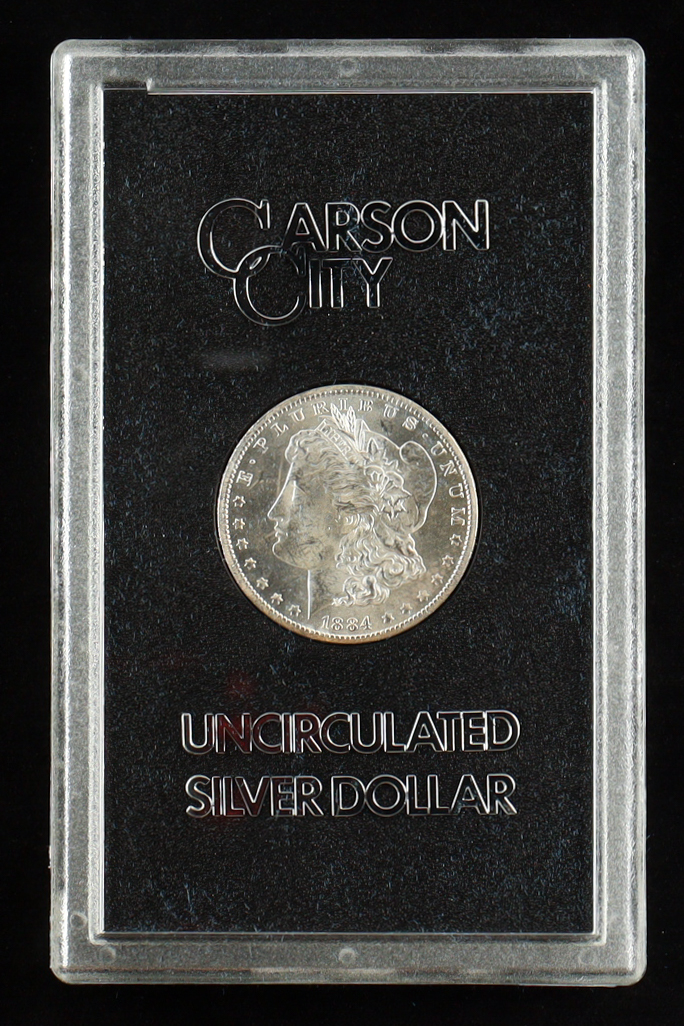 1884-CC Morgan Silver Dollar - Carson City at PristineAuction.com 1884-CC Morgan Silver Dollar - Carson City at PristineAuction.com
