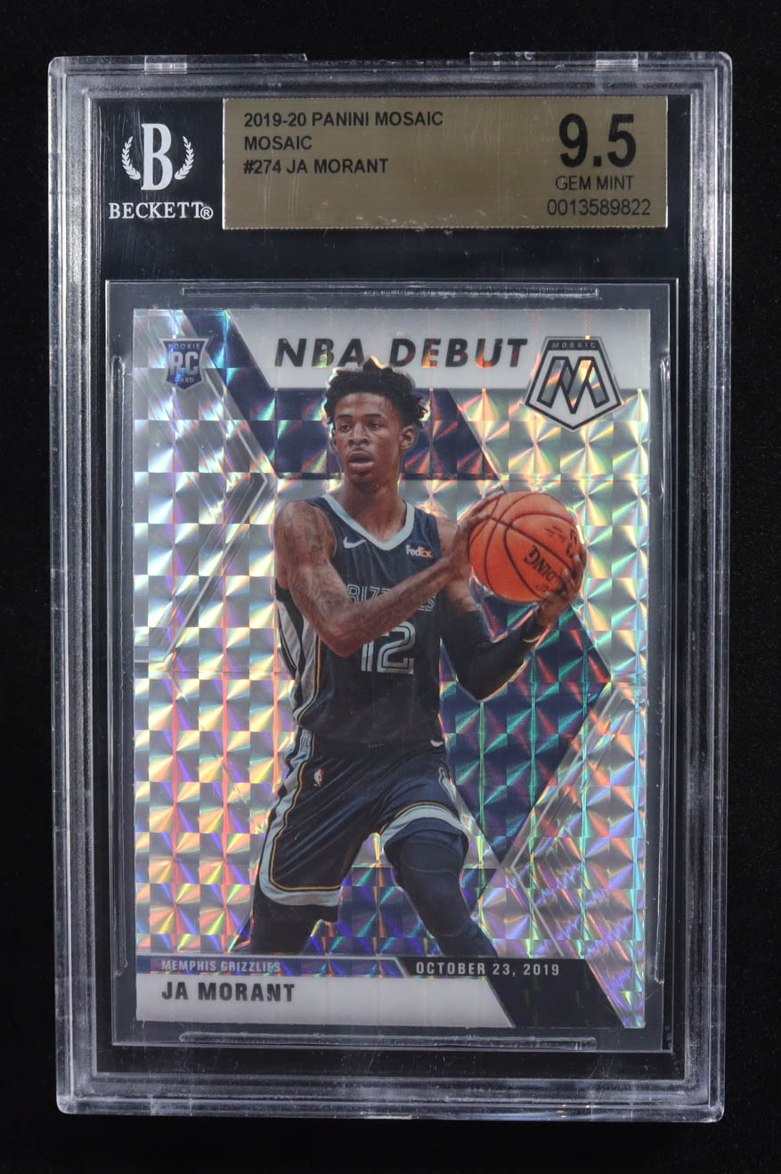 Ja Morant 2019-20 Panini Mosaic Mosaic #274 RC (BGS 9.5) at PristineAuction.com Ja Morant 2019-20 Panini Mosaic Mosaic #274 RC (BGS 9.5) at PristineAuction.com