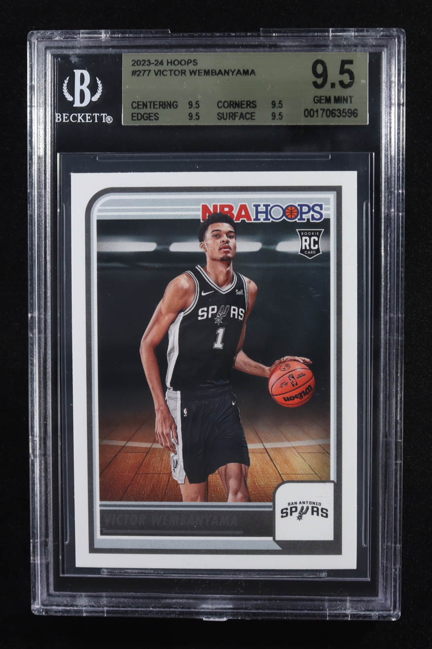Victor Wembanyama 2023-24 Hoops #277 RC (BGS 9.5) at PristineAuction.com Victor Wembanyama 2023-24 Hoops #277 RC (BGS 9.5) at PristineAuction.com