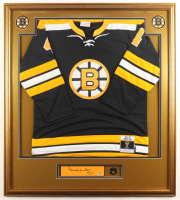 Bobby Orr Signed Custom Framed Cut Display with Jersey (PSA) at PristineAuction.com
