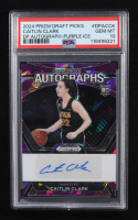 Caitlin Clark 2024 Panini Prizm Draft Picks Autograph Purple Ice Prizm #DPA-CCK RC #79/99 (PSA 10) at PristineAuction.com
