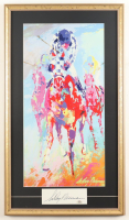LeRoy Neiman Signed Custom Framed Cut Display with 'Beverly Hills Polo Lounge' Art Print (PSA) at PristineAuction.com
