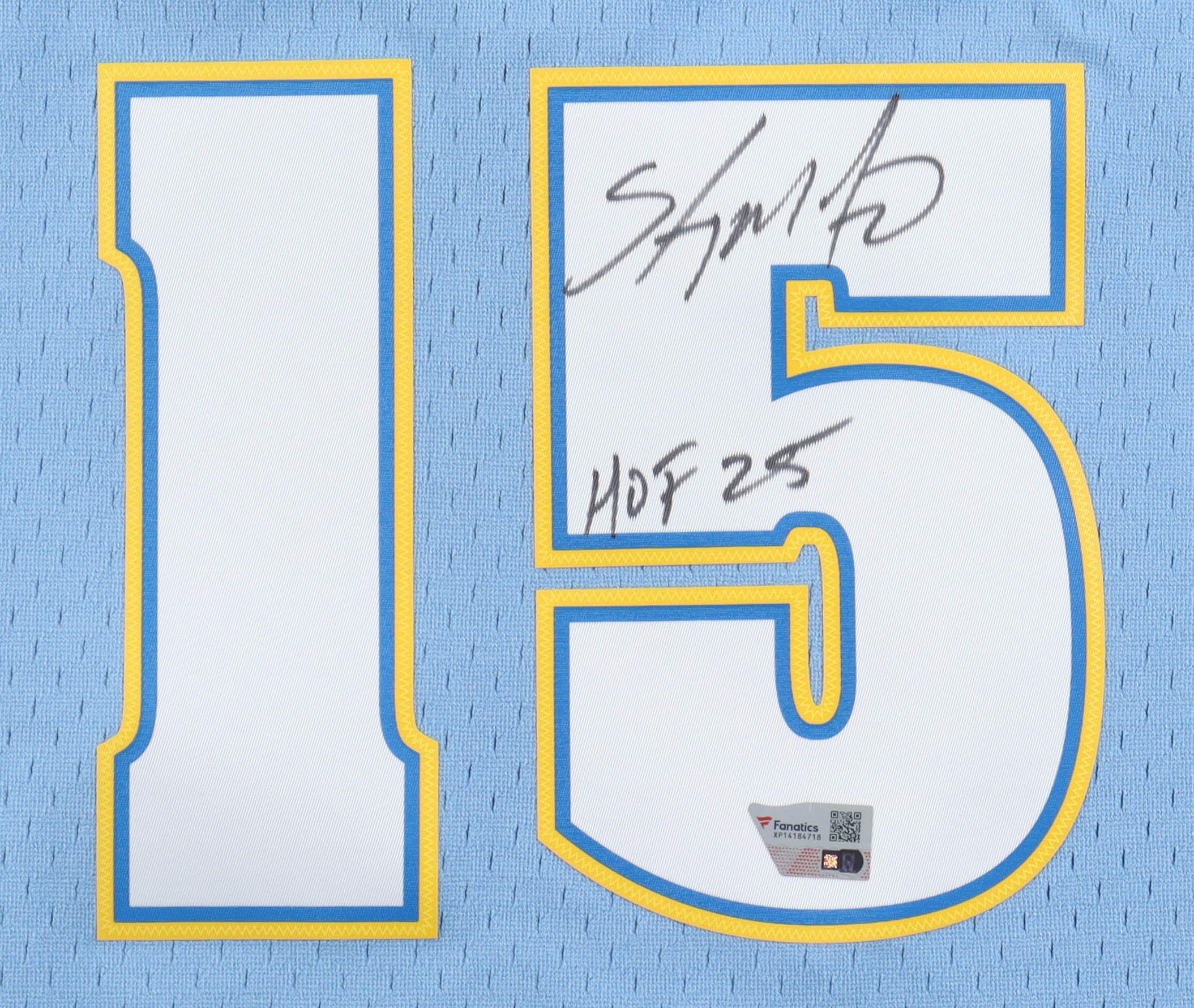Carmelo Anthony Signed Nuggets Mitchell & Ness Authentic Jersey Inscribed "HOF 25" (Fanatics) at PristineAuction.com Carmelo Anthony Signed Nuggets Mitchell & Ness Authentic Jersey Inscribed "HOF 25" (Fanatics) at PristineAuction.com