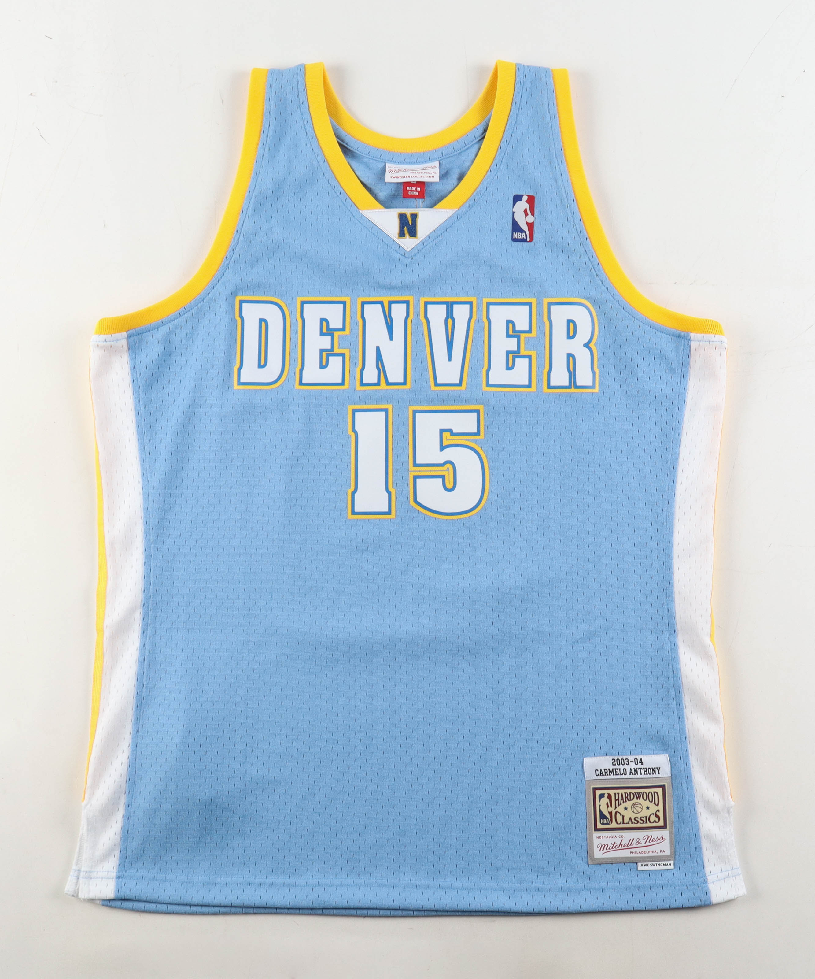 Carmelo Anthony Signed Nuggets Mitchell & Ness Authentic Jersey Inscribed "HOF 25" (Fanatics) at PristineAuction.com Carmelo Anthony Signed Nuggets Mitchell & Ness Authentic Jersey Inscribed "HOF 25" (Fanatics) at PristineAuction.com