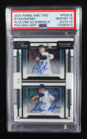 Paul Skenes/Nolan Ryan SIgned 2024 Panini Three and Two Plus One Autographs Emerald #POACE RC #4/5 (PSA 10 | Autograph Graded PSA 10) at PristineAuction.com
