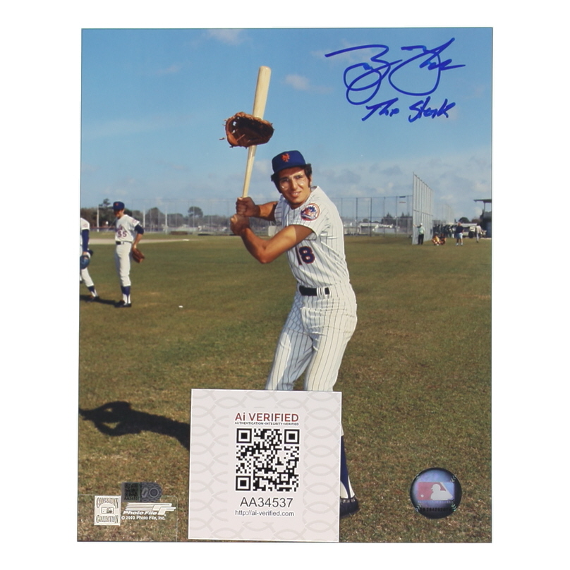 George "The Stork" Theodore Signed Mets 8x10 Photo (AIV) at PristineAuction.com George "The Stork" Theodore Signed Mets 8x10 Photo (AIV) at PristineAuction.com