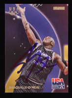 Shaquille O'Neal Signed 1996 SkyBox USA #37 (PSA) at PristineAuction.com