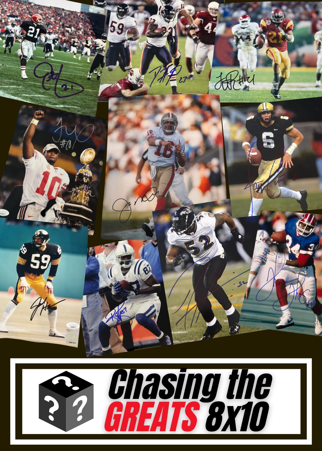Chasing the Greats NFL 8x10s Mystery Box at PristineAuction.com Chasing the Greats NFL 8x10s Mystery Box at PristineAuction.com