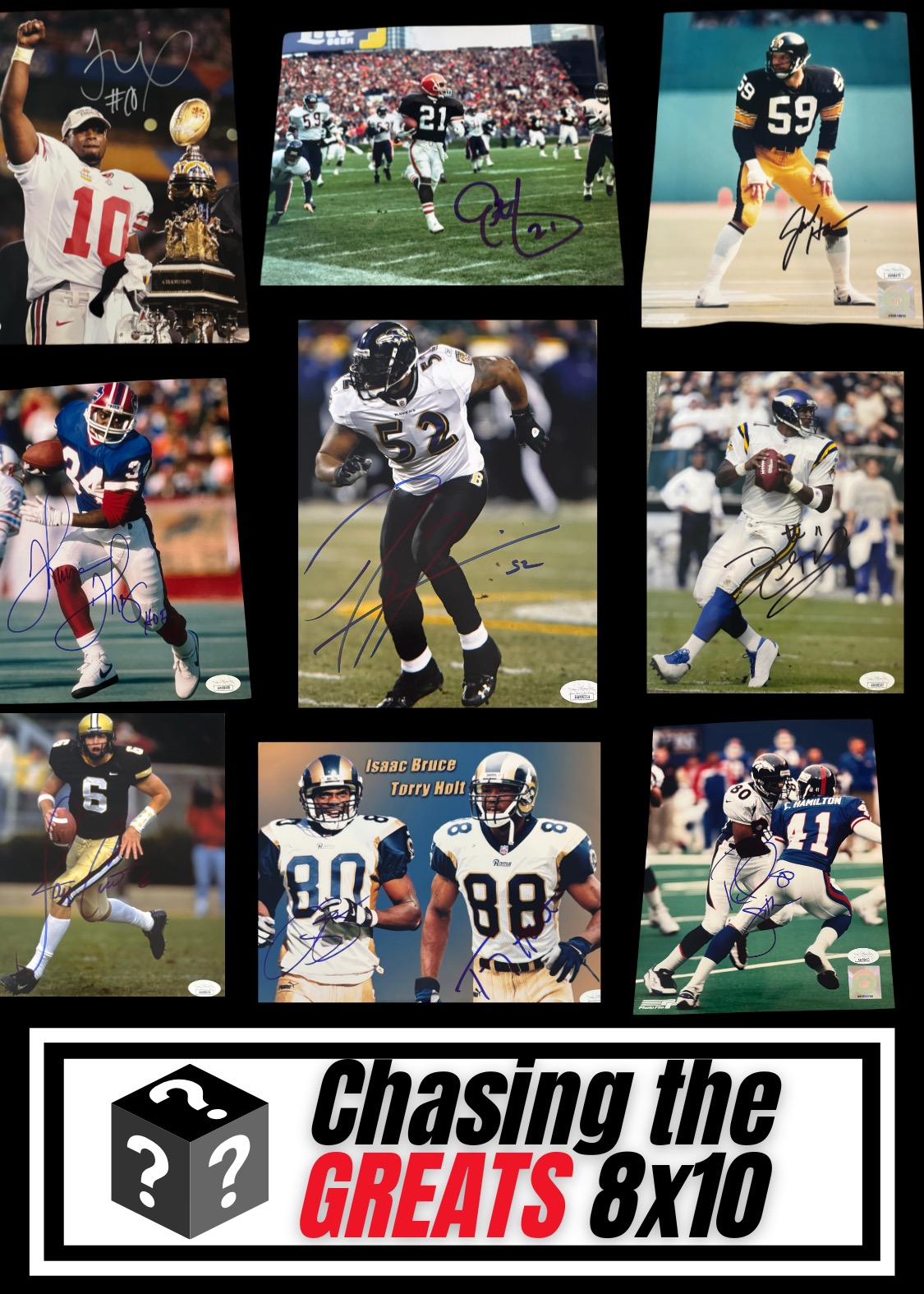 Chasing the Greats NFL 8x10s Mystery Box at PristineAuction.com Chasing the Greats NFL 8x10s Mystery Box at PristineAuction.com