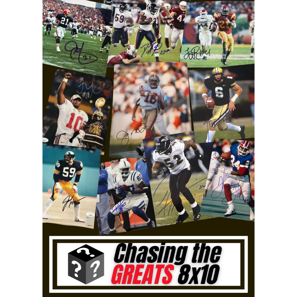 Chasing the Greats NFL 8x10s Mystery Box at PristineAuction.com
