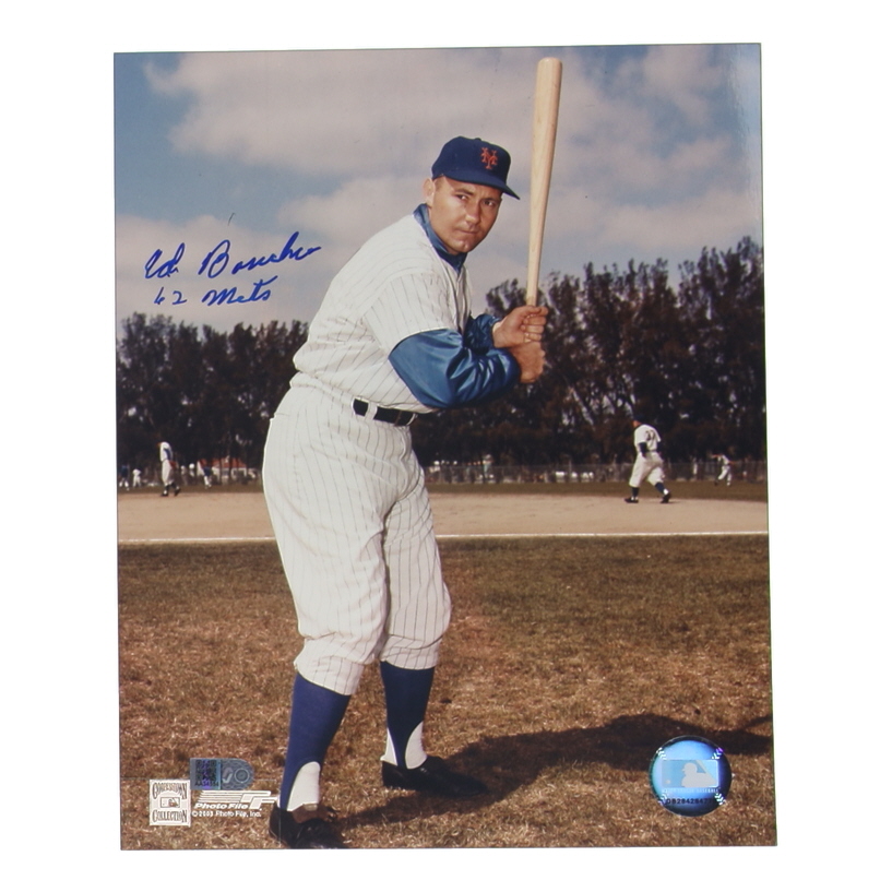 Ed Bouchee Signed Mets 8x10 Photo Inscribed "62 Mets" (AIV) at PristineAuction.com Ed Bouchee Signed Mets 8x10 Photo Inscribed "62 Mets" (AIV) at PristineAuction.com