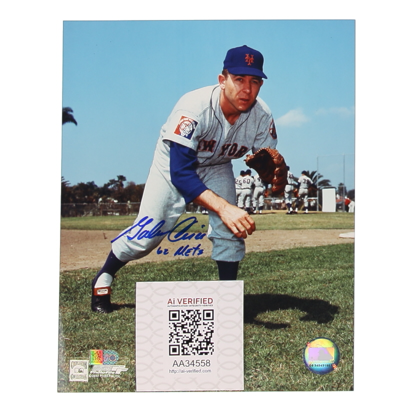 Galen Cisco Signed Mets 8x10 Photo Inscribed "62 Mets" (AIV) at PristineAuction.com Galen Cisco Signed Mets 8x10 Photo Inscribed "62 Mets" (AIV) at PristineAuction.com