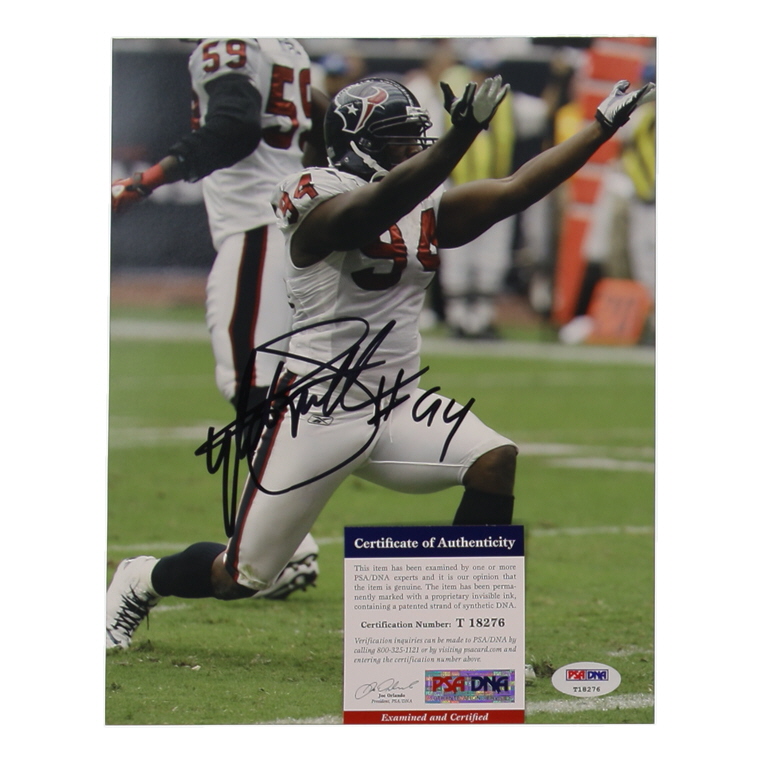 Antonio Smith Signed Texans 8x10 Photo (PSA) at PristineAuction.com Antonio Smith Signed Texans 8x10 Photo (PSA) at PristineAuction.com