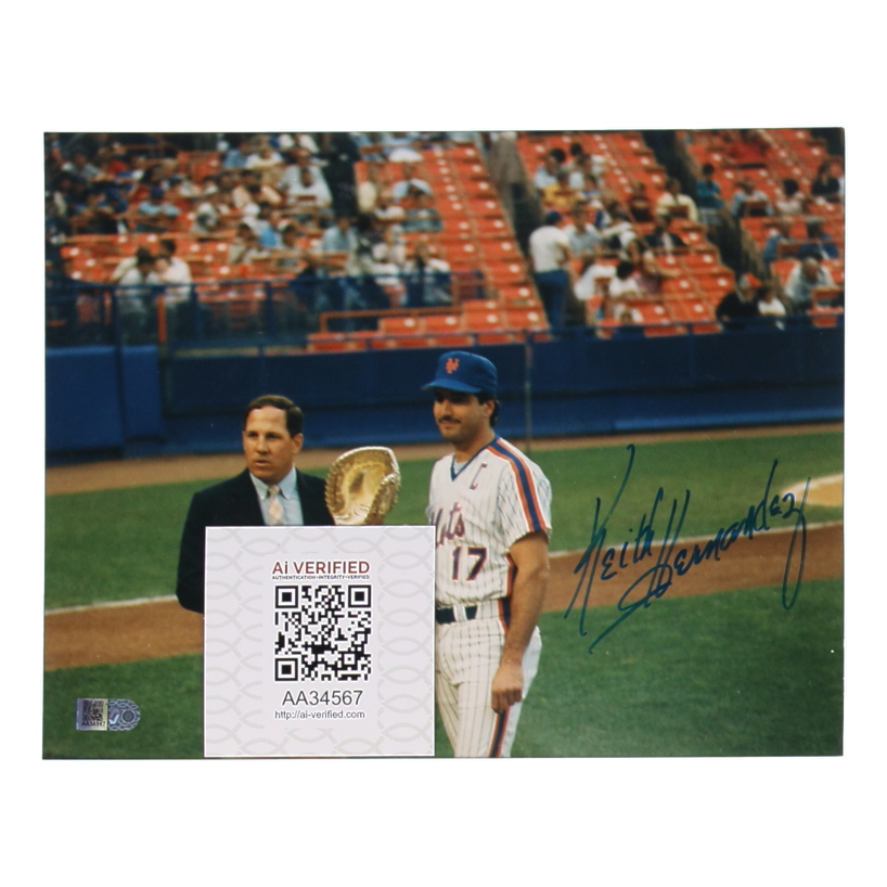 Keith Hernandez Signed Mets 8x10 Photo (AIV) at PristineAuction.com Keith Hernandez Signed Mets 8x10 Photo (AIV) at PristineAuction.com